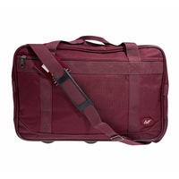 44L Foldable Duffel Bag Gym Sports Luggage Travel Foldaway School Bags - Maroon thumbnail