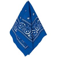 BANDANA Paisley 100% COTTON Head Wrap Durag Bandanna Summer Biker Scarf Mask - Blue thumbnail