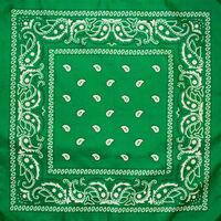 BANDANA Paisley 100% COTTON Head Wrap Durag Bandanna Summer Biker Scarf Mask - Dark Green thumbnail