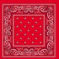 BANDANA Paisley 100% COTTON Head Wrap Durag Bandanna Summer Biker Scarf Mask - Red thumbnail