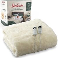 Sunbeam Sleep Perfect Wool Fleece Heated Soft Washable Blanket - King thumbnail