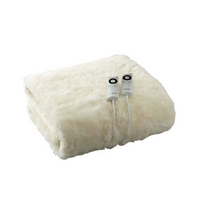 Sunbeam Sleep Perfect Super King Bed Wool Fleece Heated Blanket thumbnail