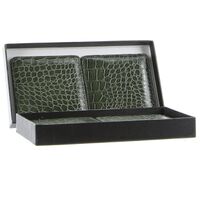 4x de Burg Tableware Crocodile Coasters Mats Pad Drinks Table Non Slip - Green thumbnail