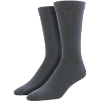 1 Pair Premium Bamboo Loose Top Socks Diabetic Diabetes Circulation Eco Sox - Grey - 11-14 thumbnail