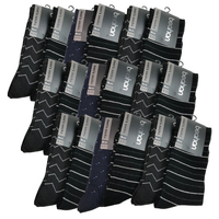 18 Pairs COTTON BUSINESS SOCKS Mens Dress Crew Plain Work Casual  BULK - Assorted - 6-11 thumbnail