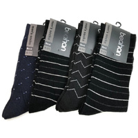18 Pairs COTTON BUSINESS SOCKS Mens Dress Crew Plain Work Casual  BULK - Black - 6-11 thumbnail