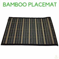 BAMBOO PLACEMAT Dinner Table Decor Party Natural Party 45x30cm Place Mat thumbnail