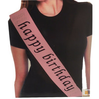 Hen's Night Bridal Sash Bride Happy Birthday 18th 21st Party Night Girls thumbnail