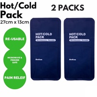 2x HOT COLD PACK First Aid Reusable Ice Heat Gel Packs Microwaveable Relief thumbnail