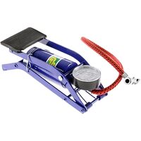 Foot Air Pump High Pressure Gauge Tyre Tire Inflator Air Bed Bike Ball thumbnail