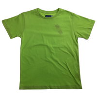 KIDS PLAIN T SHIRT Childrens Child 100% COTTON Boys Girls Basic Blank Tee Top - Lime - 10 thumbnail