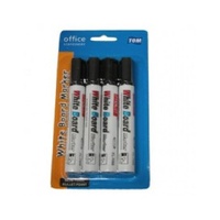 4 Pack White Board Marker Pens - Black thumbnail