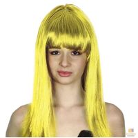 LONG WIG Straight Party Hair Costume Fringe Cosplay Fancy Dress 70cm Womens - Yellow (22461) thumbnail