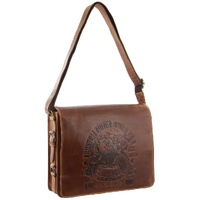 Billy The Kid Mens Genuine Leather Shoulder Bag Western in Cognac thumbnail