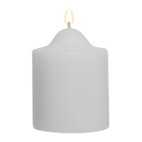 48x Premium Church Candle Pillar Candles White Unscented Lead Free 24Hrs - 5*10cm thumbnail
