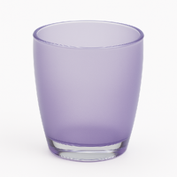 Bathroom Toothbrush Holder Caddy Storage Organizer Oval Tumbler Cup in Purple thumbnail