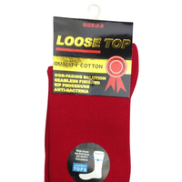 1x Pair COTTON Rich LOOSE TOP SOCKS Dress Medical Circulation Diabetic Comfort -  - thumbnail