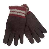 DENTS Wool Gloves Winter w/ Warm Fleece Insulated Thermal Knitted - Brown thumbnail