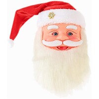 Singing Moving Eyes And Beard Shaking Hat Music Santa Claus Xmas Christmas Decor thumbnail