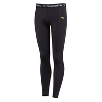 Kids DIADORA Compression Tights Long Johns Running Junior Boys Thermal - Black - 8 thumbnail