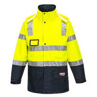 HUSKI Transit Hi Vis Waterproof Jacket Industrial Workwear Reflective UPF 50+ - Yellow - 4XL (122cm) thumbnail