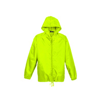 Adult Spray Jacket Outdoor Casual Hike Rain Hi Vis Poncho Waterproof - Fluoro Lime thumbnail