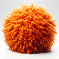 Jannik Sinner Inspired Wig Curly Afro Party Costume Tennis Dress Up - Orange thumbnail