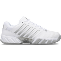 K-Swiss Womens Bigshot 4 AC Tennis Shoes - White/Silver - US 9.5 thumbnail