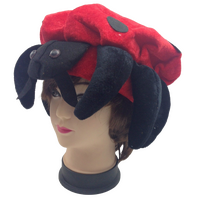 LADYBUG HAT Animal Novelty Cap Party Wear Fancy Dress Costume Accessory thumbnail