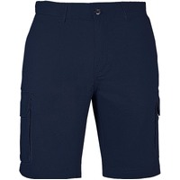 Mens Cargo Shorts 100% Cotton Casual Work Wear Half Pants Summer Army Military - Navy - 32 (82cm) thumbnail
