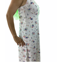 Womens Ladies Cotton Nightie Night Gown Slip Petticoat PJs Sleepwear Dress - Pink - 22 thumbnail