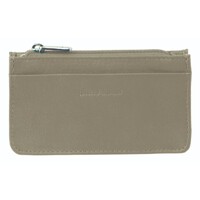 Pierre Cardin Ladies Women Soft Italian Leather Coin Purse Holder Wallet - Taupe thumbnail