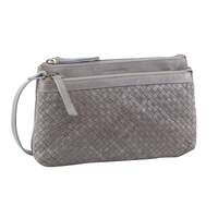 Pierre Cardin Woven Ladies Crossbody/ Clutch Bag - Sky Blue thumbnail