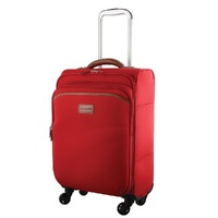 Pierre Cardin 40L Cabin Soft-Shell Suitcase Travel Luggage Bag 4-Wheel Case - Red thumbnail