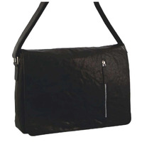Pierre Cardin Computer 15" Laptop Bag Messenger Cross Body Business Shoulder - Black thumbnail