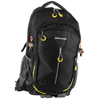Pierre Cardin Mens Nylon Travel & Sport Large Backpack Bag in Black thumbnail