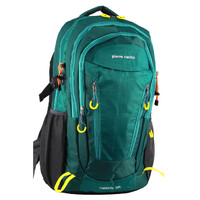 Pierre Cardin Mens Backpack Bag RFID Pocket Nylon Travel Sport Large - Green thumbnail