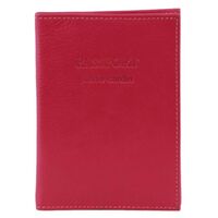 Pierre Cardin Slim Leather Passport Wallet Holder RFID Case Cover - Fuschia thumbnail