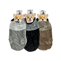 50cm Quilted Dog Jacket Coat Warm Winter Pet Clothes Vest Padded Windbreaker thumbnail