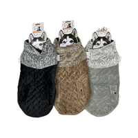 60cm Quilted Dog Jacket Coat Warm Winter Pet Clothes Vest Padded Windbreaker thumbnail