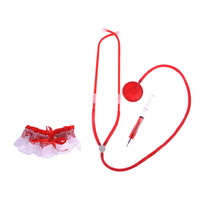 Nurse Stethoscope & Garter Syringe Pen Costume Halloween Party Doctor Hospital thumbnail