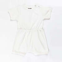 Ponchik Babies + Kids - Ribbed Cotton Romper - Daisy - 0-3 months thumbnail
