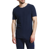 Mens Thermal Short Sleeve Top Microfleece Baselayer Underwear T Shirt - Navy - XL thumbnail