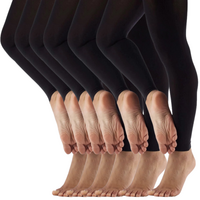 6x Womens Ladies Footless Tights Stockings Pantyhose Leg Hosiery Thermal thumbnail