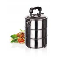 Stackable 3-Tier Stainless Steel Lunch Bento Box Tiffin Storage Pot - 23cm x 15cm thumbnail
