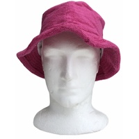 Stingy Brim Terry Towelling Bucket Hat Daggy Fishing Camping Lad Cap 100% COTTON - Fuchsia - XXL thumbnail