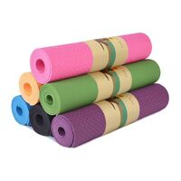 YOGA MAT Non-Slip Light Gym 1830x610x6mm Pilates Home Fitness - Assorted Colours thumbnail