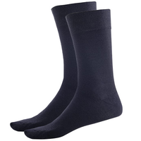 BAMBOO SOCKS Crew Natural Eco Healthy Enviro Unisex Work Anti-Bacterial Business - Navy - 2-8 thumbnail