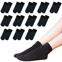 12 Pairs Thick Fur THERMAL HEATED SOCKS Warm Winter Comfort Work Ski Reversible thumbnail