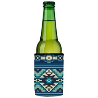 Blue Navajo Rug Stubby Cooler - Standard thumbnail